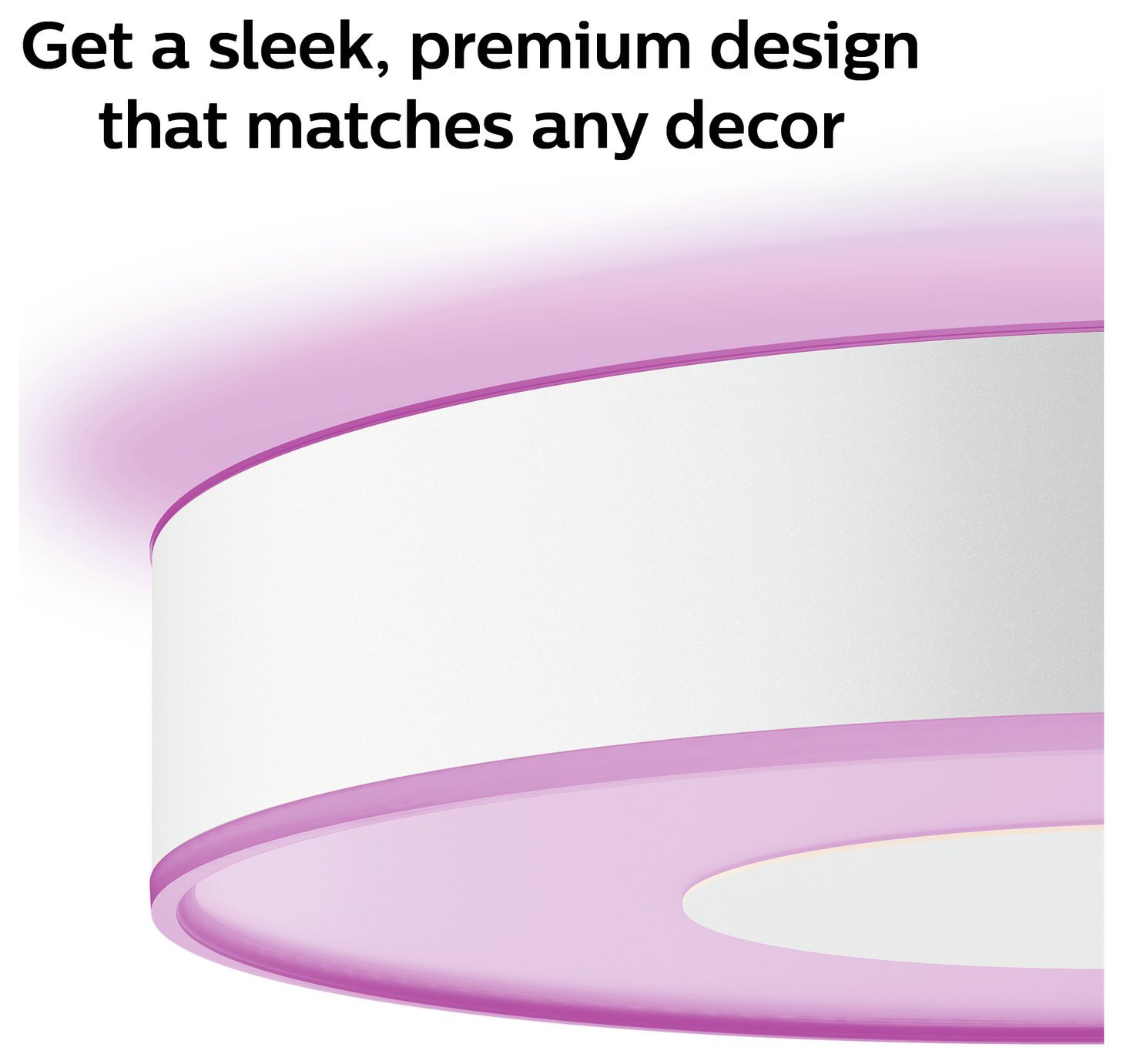 Philips Infuse Metal LED Flush to Ceiling Light - White - Image 3