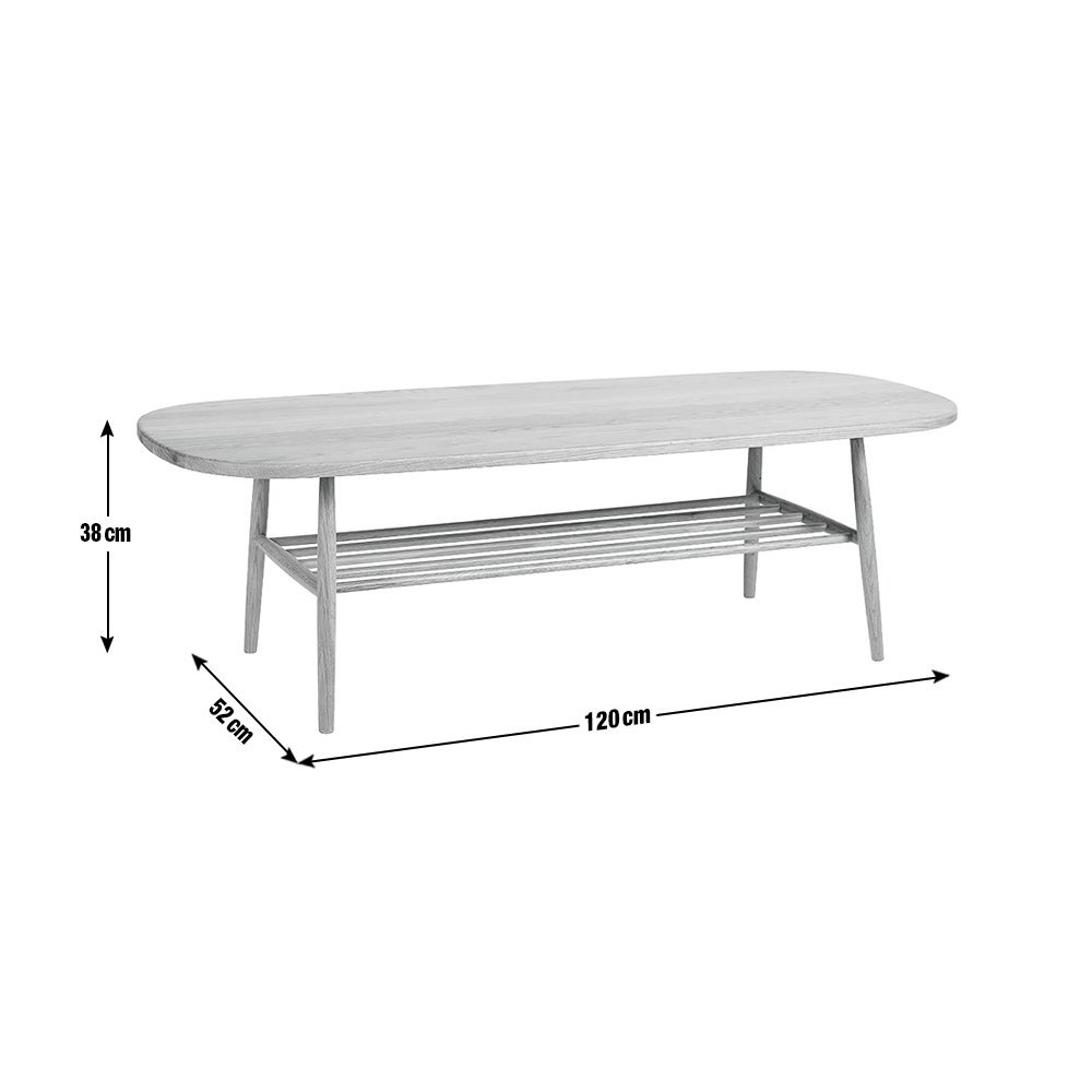 House A Home Cornelia Oak Coffee Table - Natural - Image 2