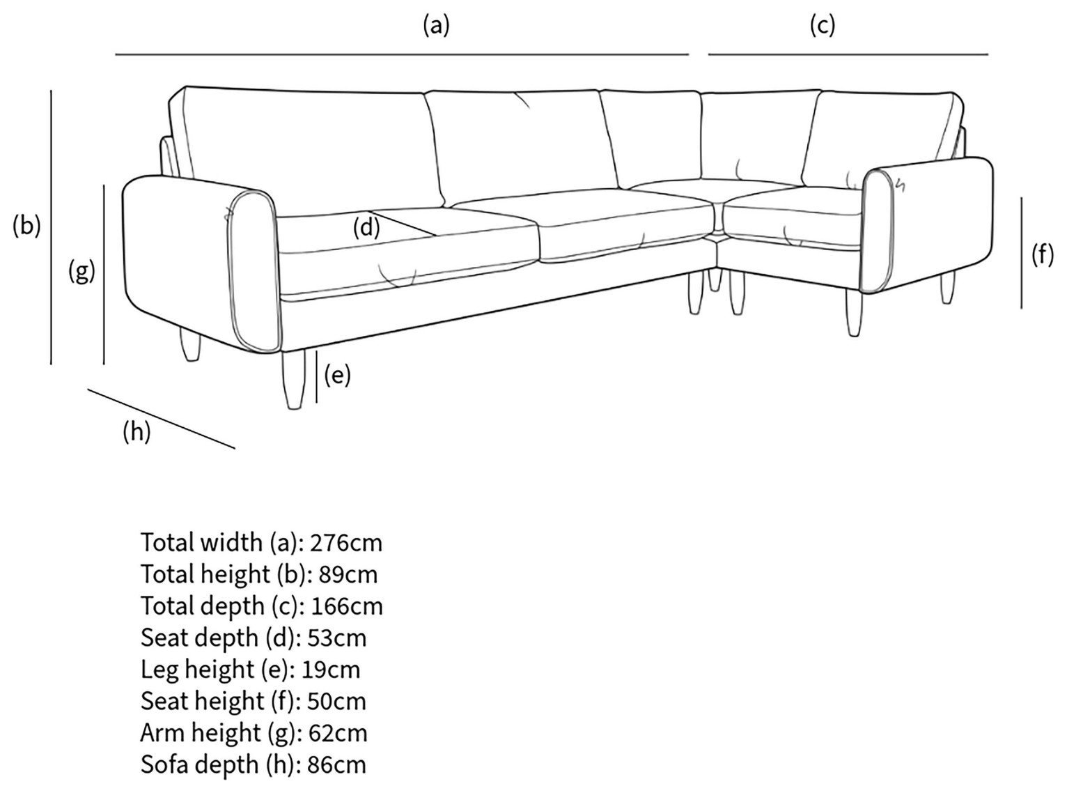 Hutch Slim Reversible Round Arm 5 Seater Sofa - Dove Grey - Image 3