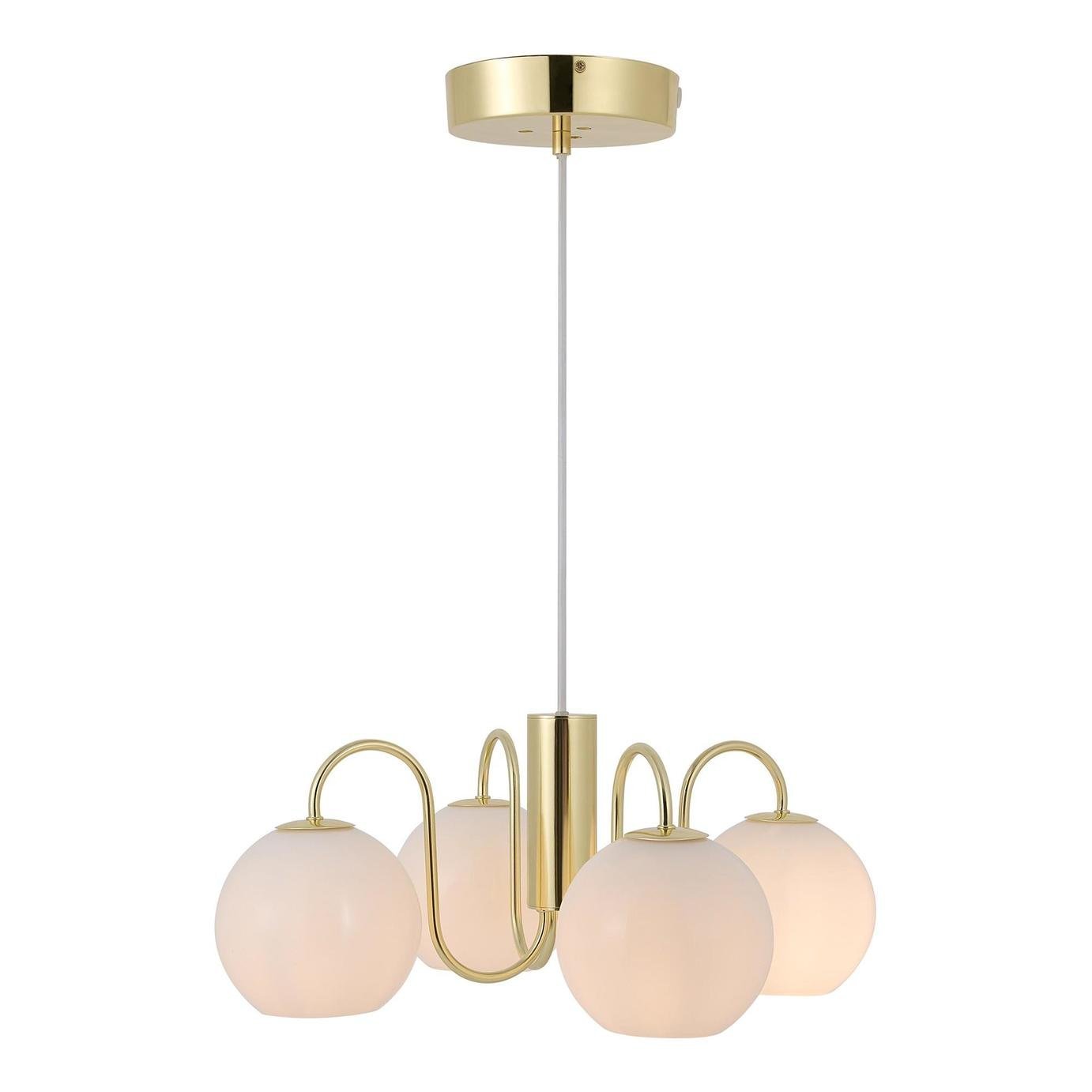 Nordlux Franca 4 Spot Pendant Light - Brass - Image 2