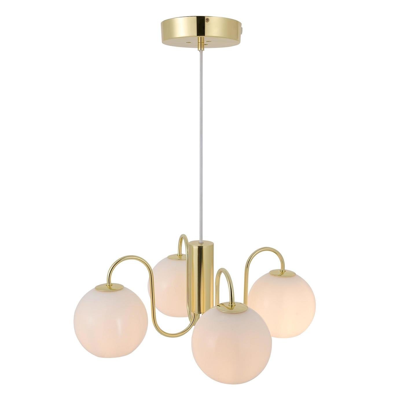 Nordlux Franca 4 Spot Pendant Light - Brass - Image 3