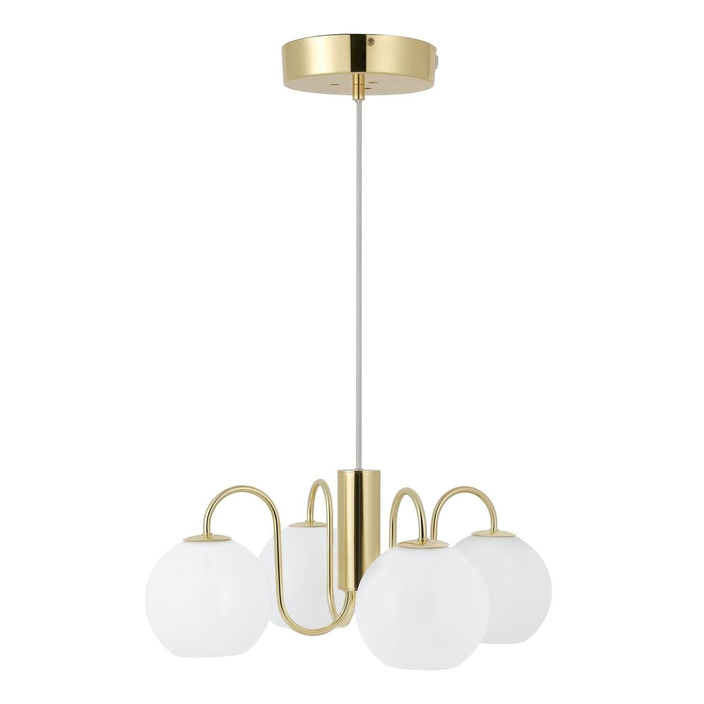 Nordlux Franca 4 Spot Pendant Light - Brass - Image 4