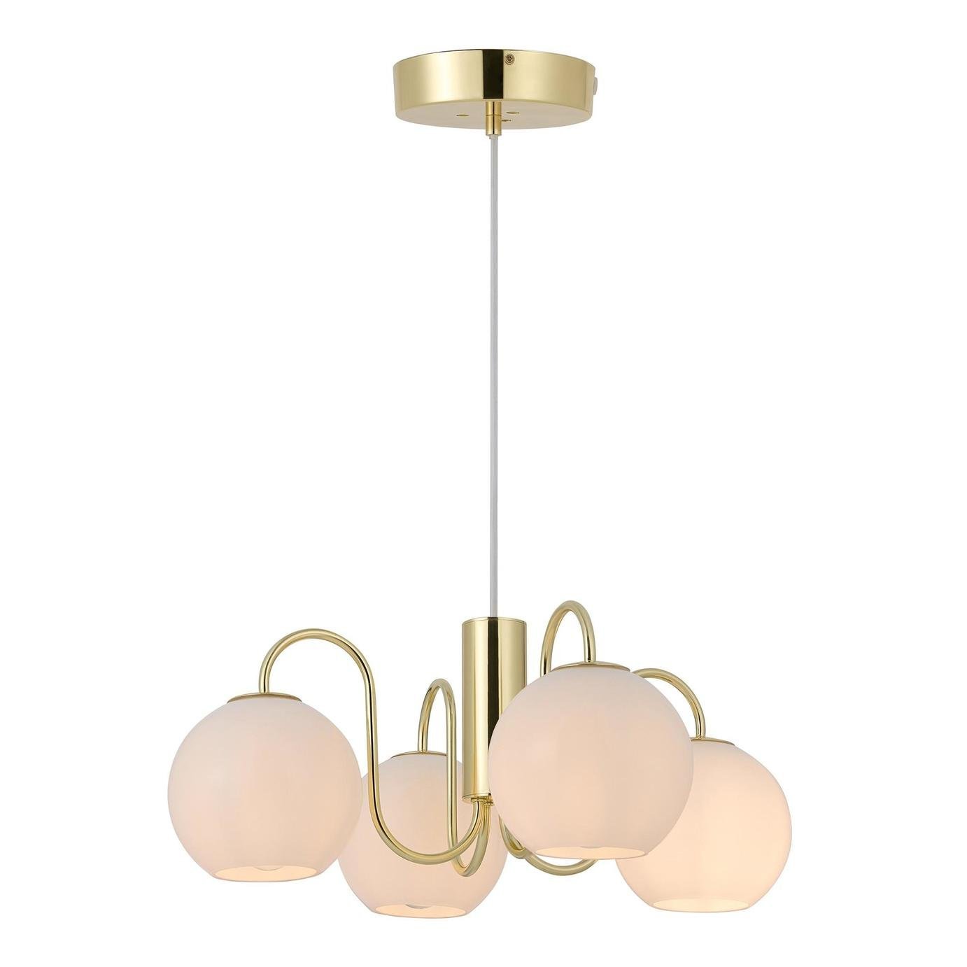 Nordlux Franca 4 Spot Pendant Light - Brass - Image 5