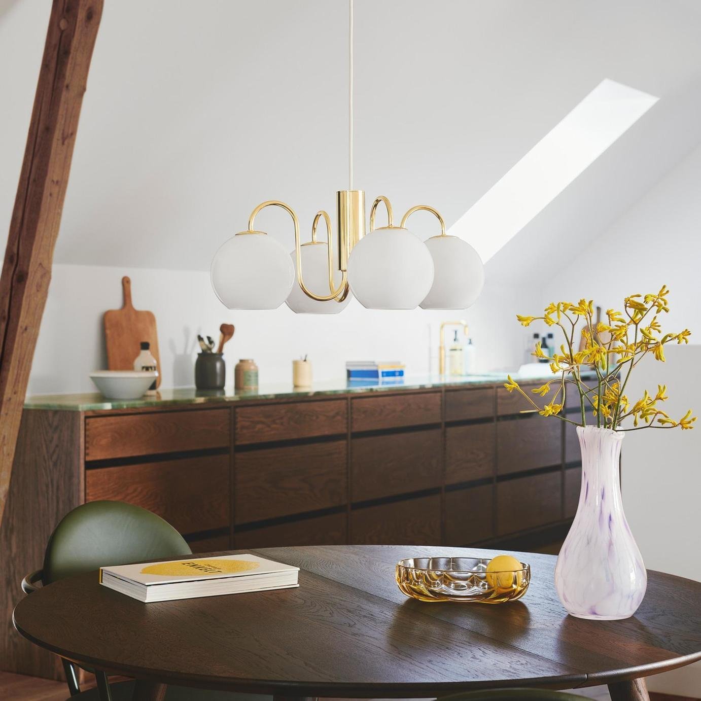 Nordlux Franca 4 Spot Pendant Light - Brass - Image 7