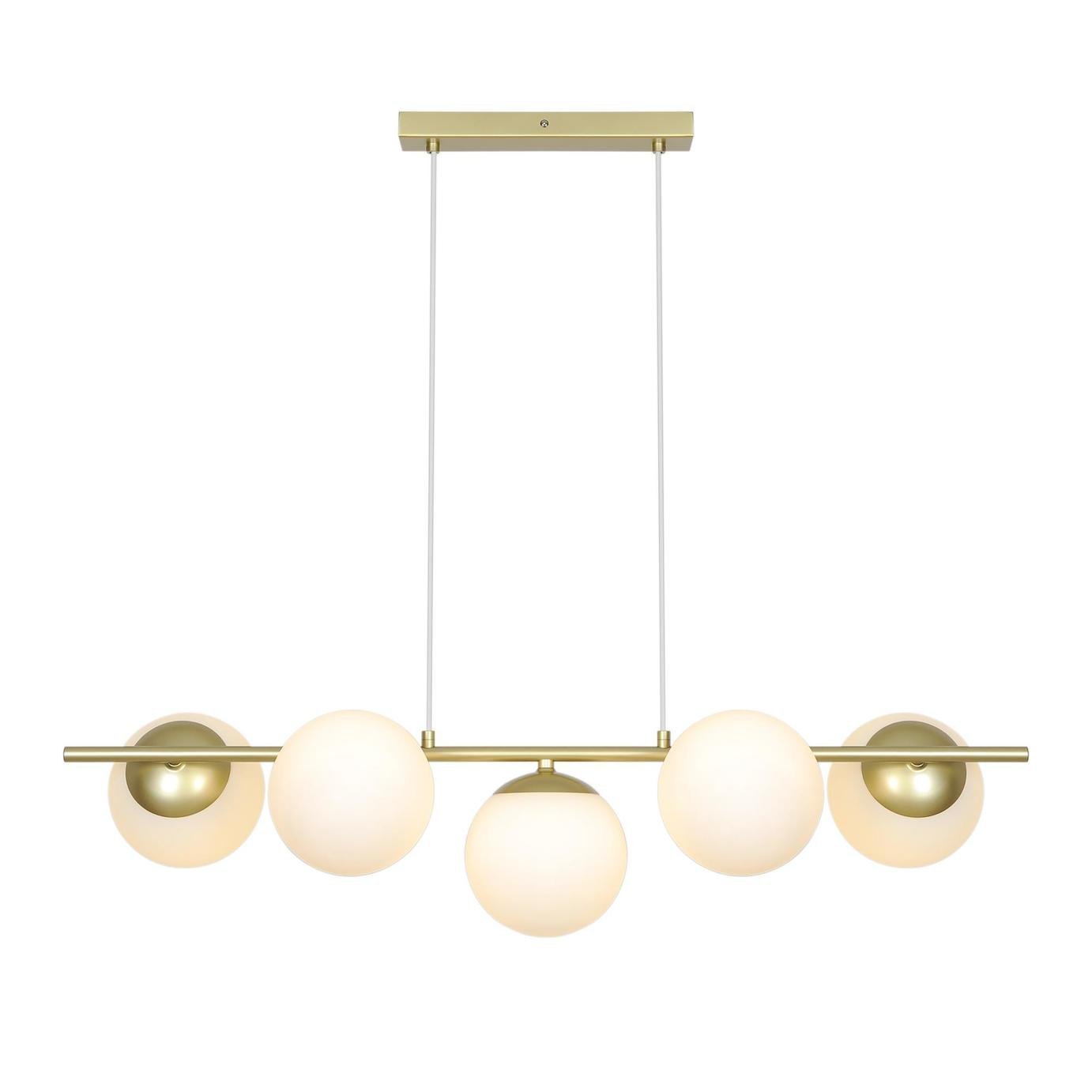 Nordlux Lilly 5-spot Pendant Light - Brass - Image 4