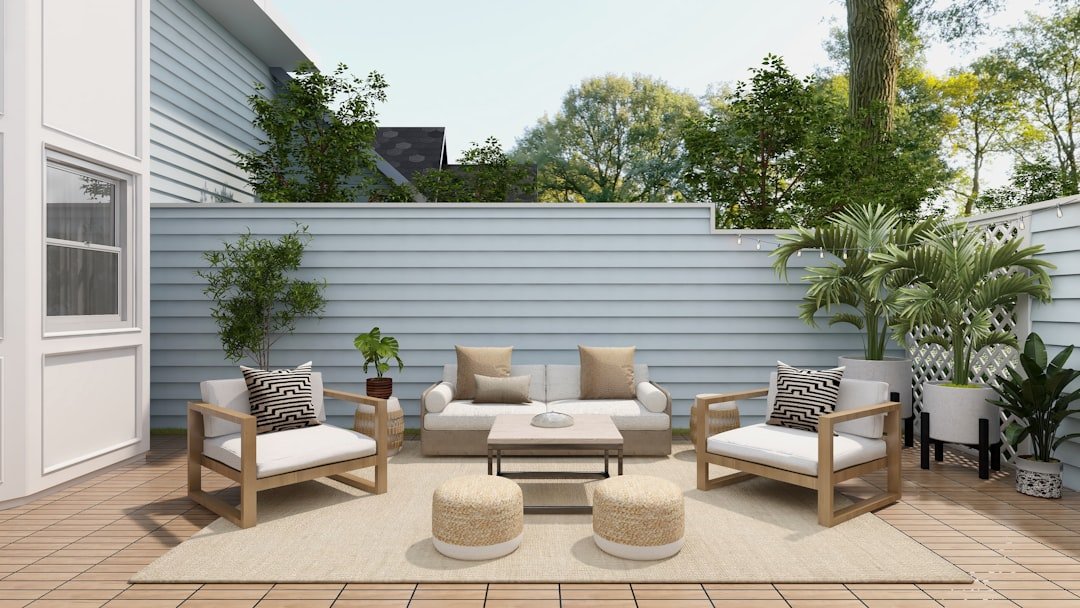 Garden patio seating