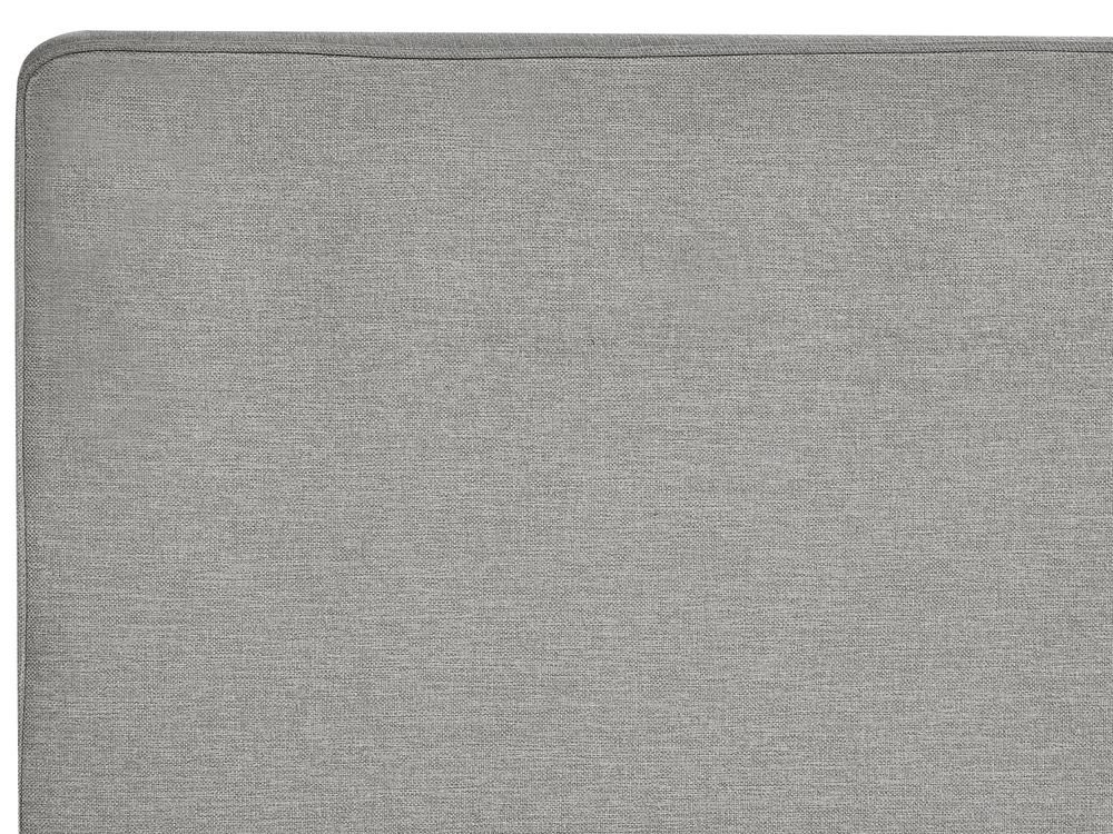 Divan Bed with Storage MINISTER Fabric Light Grey 160 x 200 cm (EU King Size) - Image 6