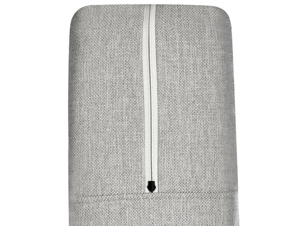 Divan Bed with Storage MINISTER Fabric Light Grey 160 x 200 cm (EU King Size) - Image 8