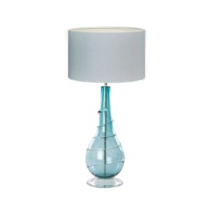 House A Home Ninevagh Table Lamp with Linen Shade - Turquoise